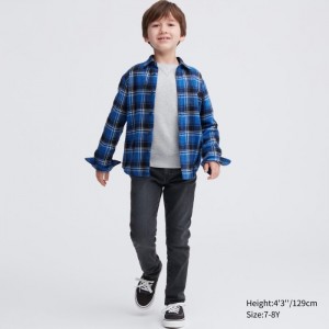 Džínsy Uniqlo Ultra Stretch Soft Detske Tmavo Siva Slovensko | M857190