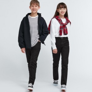 Džínsy Uniqlo Ultra Stretch Soft Detske Čierne Slovensko | I122567