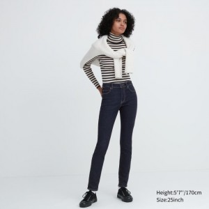 Džínsy Uniqlo Ultra Stretch (Stredne-Rise) Damske Námornícka Modrá Slovensko | W239597