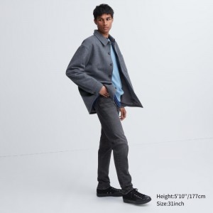 Džínsy Uniqlo Ultra Stretch Vychudnutý-Fit Panske Siva Slovensko | D938424