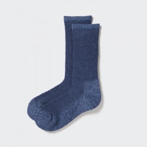 Doplnky Uniqlo HEATTECH Soft Pile Heather Socks Panske Modre Slovensko | T524230