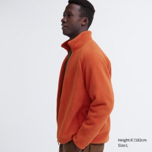 Flísové Bundy Uniqlo Full-Zip Damske Oranžové Slovensko | D642792