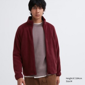 Flísové Bundy Uniqlo Full-Zip Damske Červené Slovensko | B447005