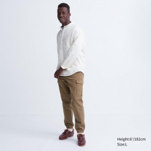Jogger Nohavice Uniqlo Cargo Jogger Panske Hnede Slovensko | B745737