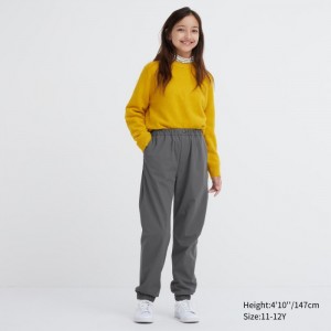 Jogger Nohavice Uniqlo Stretch Warm Podsite Jogger Detske Siva Slovensko | H528534