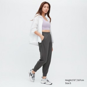 Jogger Nohavice Uniqlo Ultra Stretch AIRism Jogger Damske Siva Slovensko | K117653