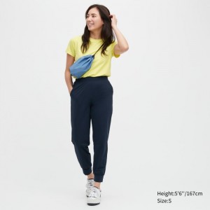 Jogger Nohavice Uniqlo Ultra Stretch AIRism Jogger Damske Námornícka Modrá Slovensko | S600006