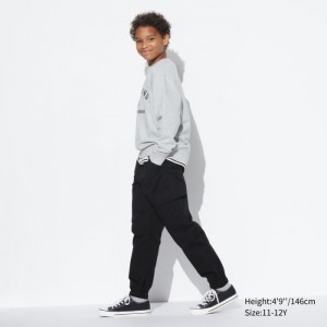 Jogger Nohavice Uniqlo Ultra Stretch Cargo Jogger Detske Čierne Slovensko | K566176