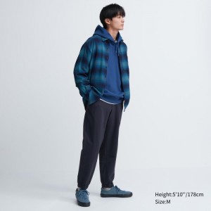 Jogger Nohavice Uniqlo Washed Jersey Jogger Damske Námornícka Modrá Slovensko | T439558