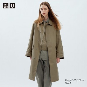 Kabáty Uniqlo Single Breasted Panske Hnedožltý Slovensko | A164549