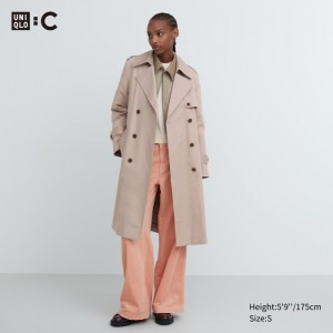 Kabáty Uniqlo Trench Coat Damske Béžové Slovensko | Z642970