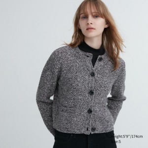 Kardigan Uniqlo Pletené Kratke Damske Siva Slovensko | N822366