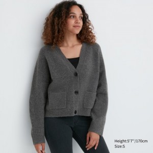 Kardigan Uniqlo Souffle Yarn Kratke Damske Siva Slovensko | S780381
