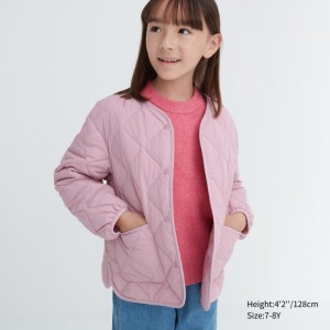 Kardigan Uniqlo Warm Polstrované Washable Detske Ruzove Slovensko | G583571