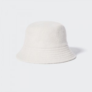 Klobuky Uniqlo Adjustable Vlna Bucket Damske Biele Slovensko | W169176