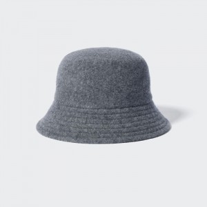 Klobuky Uniqlo Adjustable Vlna Bucket Damske Tmavo Siva Slovensko | H649361