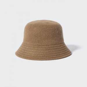 Klobuky Uniqlo Adjustable Vlna Bucket Damske Hnede Slovensko | Q491015