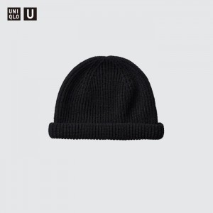Klobuky Uniqlo Robustný Panske Čierne Slovensko | S179430