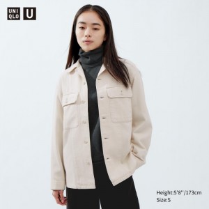 Košeľové Bundy Uniqlo Denim Damske Natural Slovensko | S180285