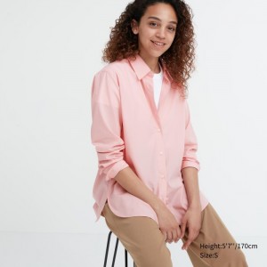 Kosele Uniqlo Bavlnene Long-Sleeve Damske Ruzove Slovensko | Y343892