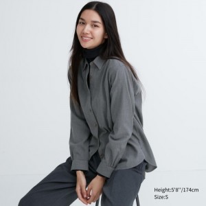 Kosele Uniqlo Soft Brushed Long-Sleeve Damske Siva Slovensko | X567155