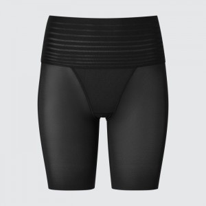 Kratasy Uniqlo AIRism Smooth Body Shaper Unlined Half Damske Čierne Slovensko | P881502