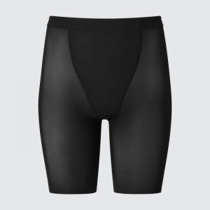 Kratasy Uniqlo AIRism Support Body Shaper Unlined Half Damske Čierne Slovensko | A094894