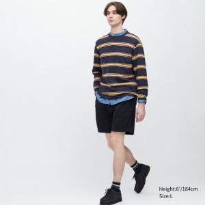 Kratasy Uniqlo Chino (7") Panske Námornícka Modrá Slovensko | C399153