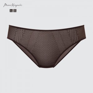 Kratasy Uniqlo Mesh Regular Damske Tmavo Hnede Slovensko | B411015