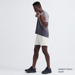 Kratasy Uniqlo Ultra Stretch DRY-EX (5") Panske Biele Slovensko | N588048