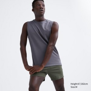 Kratasy Uniqlo Ultra Stretch DRY-EX (5") Panske Olivovo Zelená Slovensko | F844350