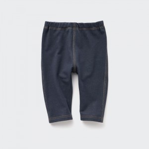 Leginy Uniqlo Cropped (Denim Like) Pre Babatka Modre Slovensko | L494970
