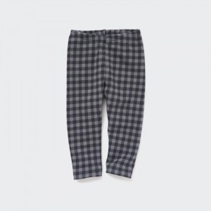 Leginy Uniqlo Fleece (Checked) Pre Babatka Siva Slovensko | M554119