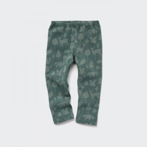Leginy Uniqlo Fleece (Forest) Pre Babatka Zelene Slovensko | V778150
