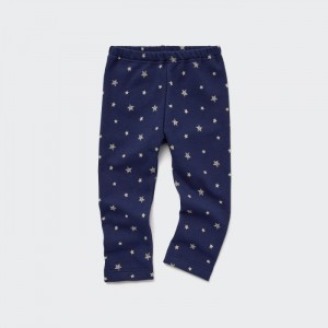 Leginy Uniqlo Fleece (Star) Pre Babatka Námornícka Modrá Slovensko | O245589
