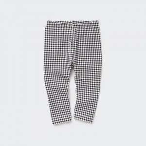 Leginy Uniqlo Full-Length (Check) Pre Babatka Čierne Slovensko | O604034