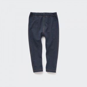 Leginy Uniqlo Full-Length (Denim Like) Pre Babatka Námornícka Modrá Slovensko | X814641