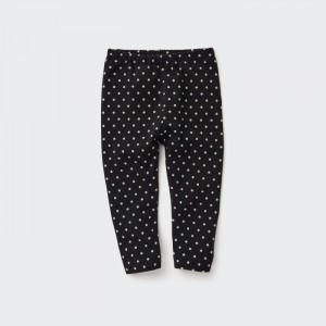 Leginy Uniqlo Full-Length (Dotted) Pre Babatka Čierne Slovensko | K808793