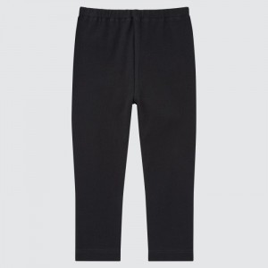 Leginy Uniqlo Full-Length (Rebrovaný) Pre Babatka Čierne Slovensko | S804836