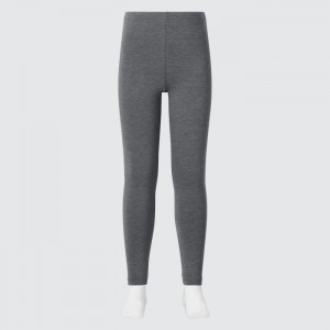 Leginy Uniqlo HEATTECH Bavlnene Detske Tmavo Siva Slovensko | A661273