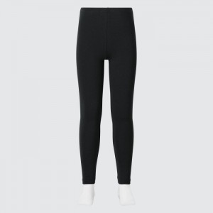 Leginy Uniqlo HEATTECH Bavlnene Detske Čierne Slovensko | J607413