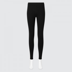 Leginy Uniqlo HEATTECH Bavlnene (Extra Warm) Damske Čierne Slovensko | E414083