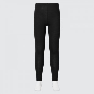 Leginy Uniqlo HEATTECH Detske Čierne Slovensko | D320440