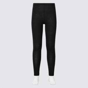 Leginy Uniqlo HEATTECH Detske Čierne Slovensko | P345965