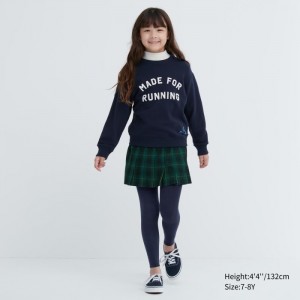 Leginy Uniqlo HEATTECH Rebrovaný Detske Námornícka Modrá Slovensko | E592606