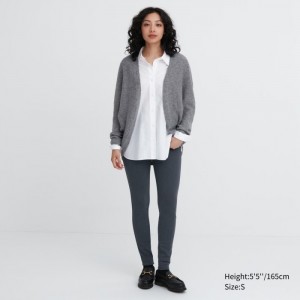 Leginy Uniqlo HEATTECH Ultra Stretch High-Rise Pants Damske Siva Slovensko | B362270