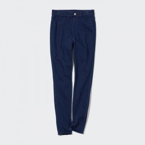 Leginy Uniqlo HEATTECH Ultra Stretch High-Rise Denim Pants (2022 Edition) Damske Modre Slovensko | J347338