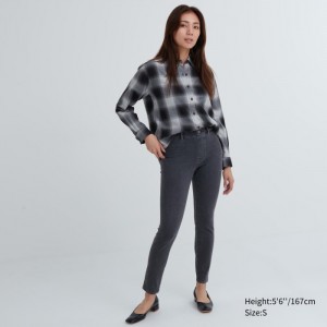 Leginy Uniqlo Ultra Stretch Denim Pants Damske Tmavo Siva Slovensko | H127187