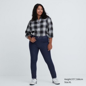 Leginy Uniqlo Ultra Stretch Denim Pants Damske Námornícka Modrá Slovensko | Q700616