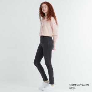 Leginy Uniqlo Ultra Stretch Denim Pants (Vysoke) Damske Tmavo Siva Slovensko | M488846